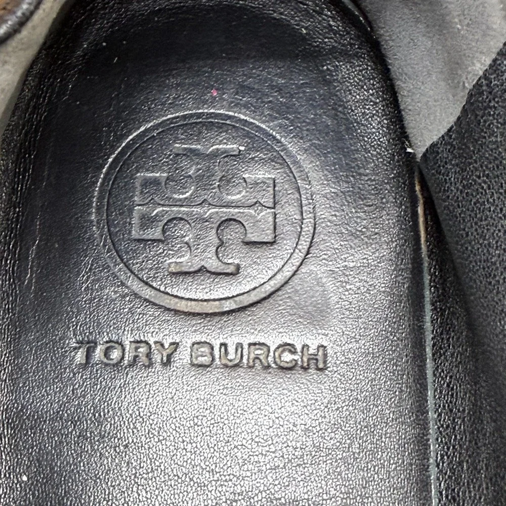 Tory Burch Minnie Ballet Flats Womens 6 M Black Soft Leather Walk Office